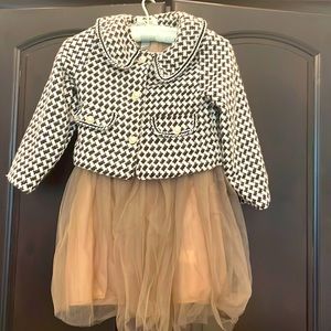 Shein girls houndstooth dress